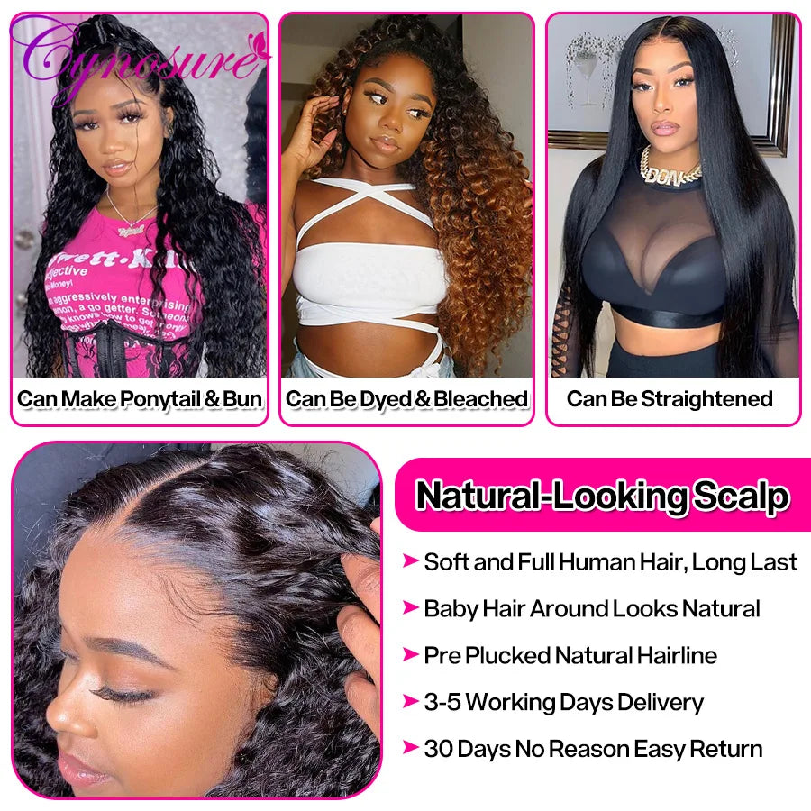 Cynosure Water Wave Lace Wig | 20–34 Inches