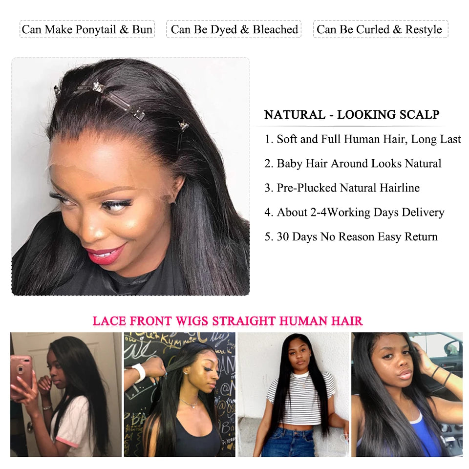 Queen Hair Lace Wig | Straight & Body Wave | 16–30 Inches