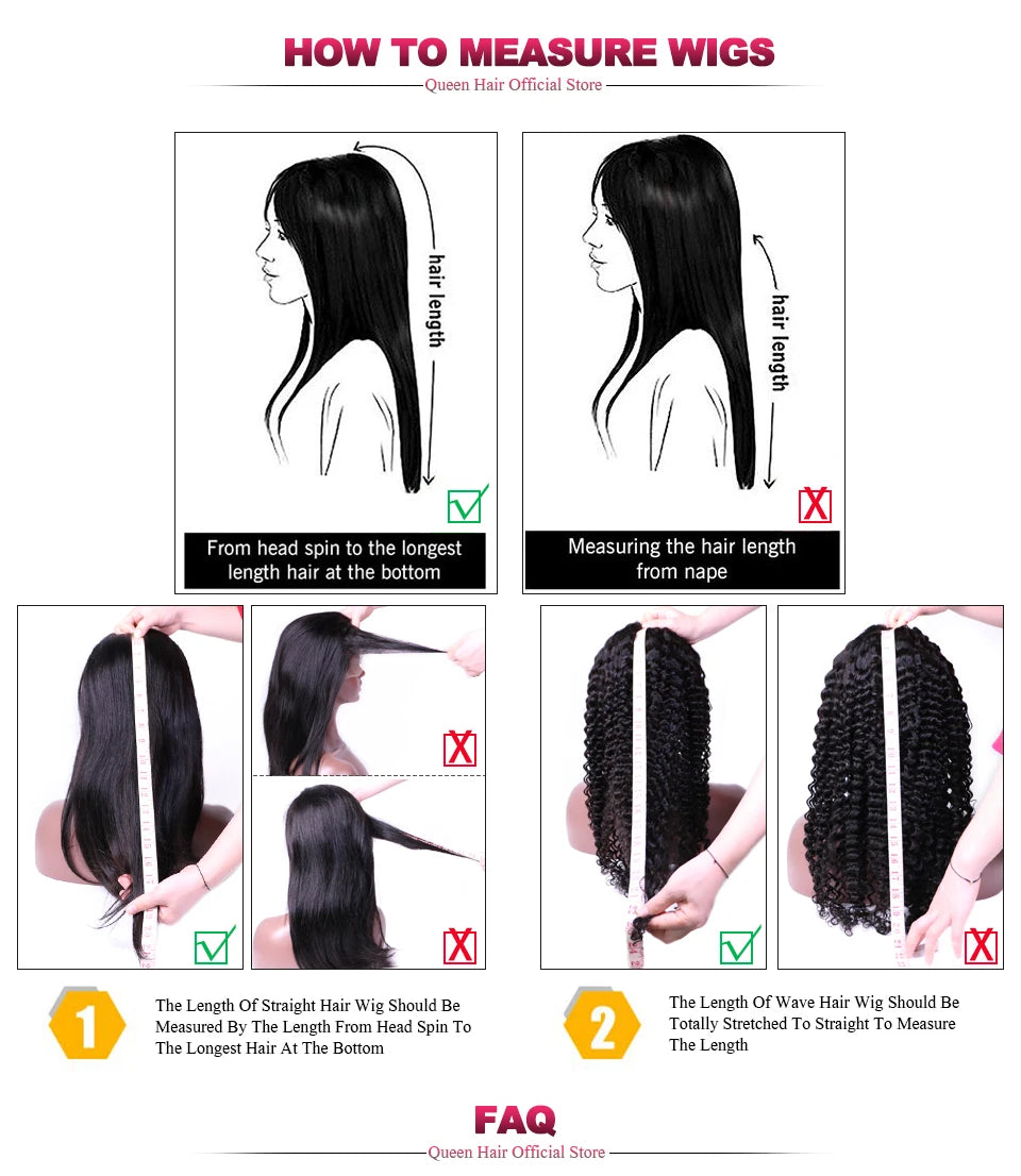 Queen Hair Lace Wig | Straight & Body Wave | 16–30 Inches