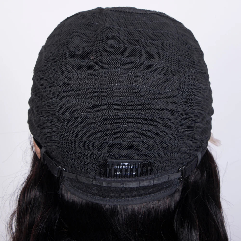 LEKKER Natural Black Body Wave T-Part Lace Wig
