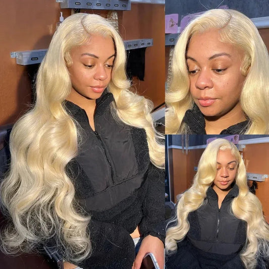 613 Blonde Body Wave Lace Front Wig | 18–40 Inches