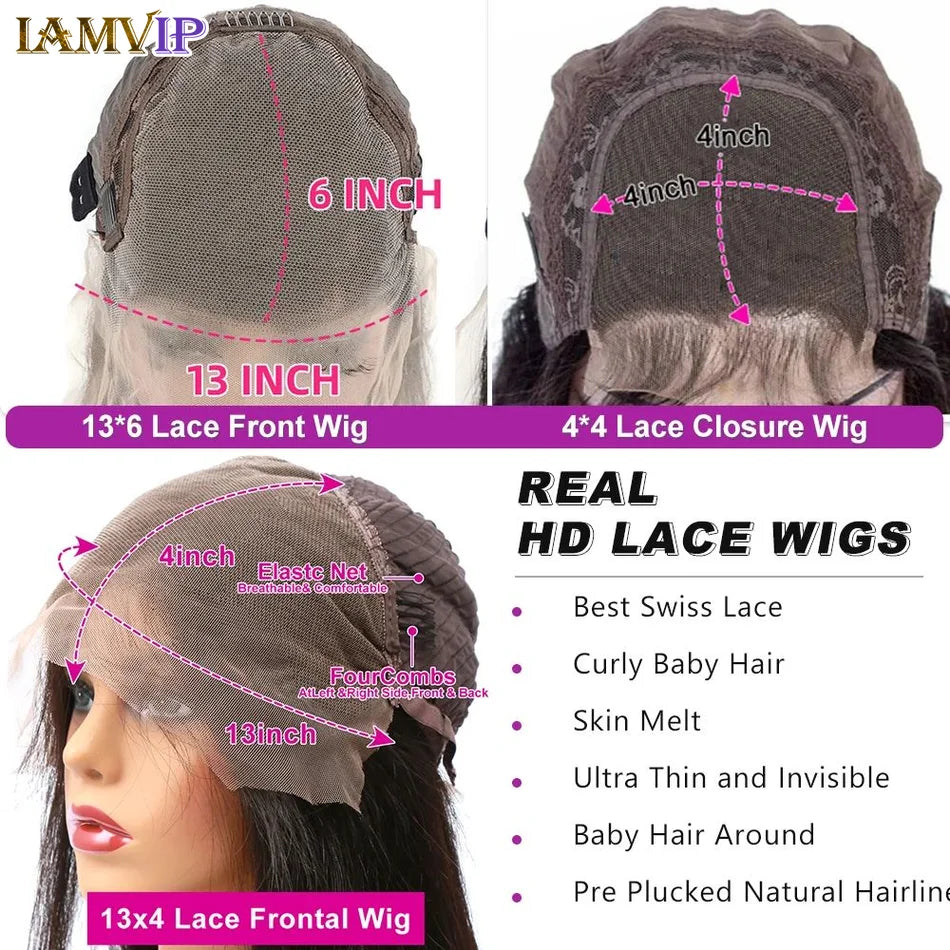 Body Wave Lace Wig | 4×4, 13×4 & 13×6 | 16–36 Inches