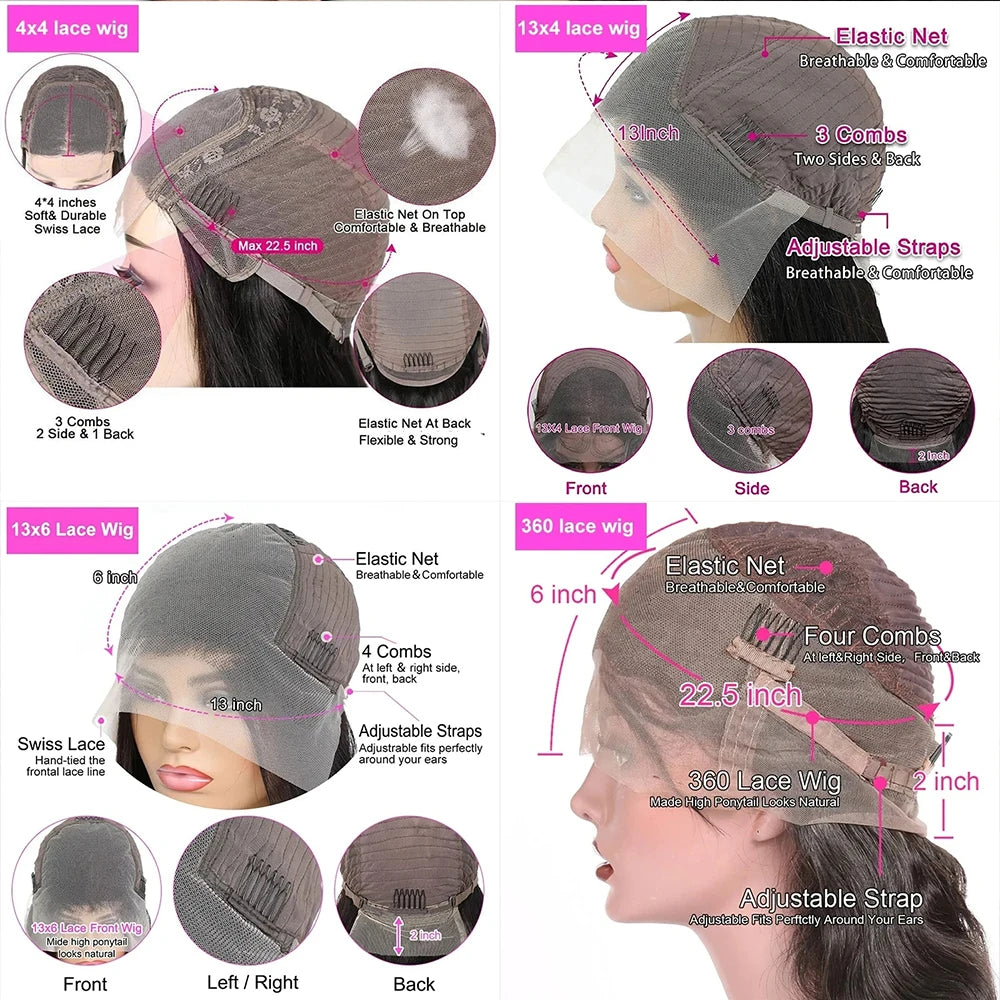 Straight Lace Wig | 360, Frontal & Closure Options | 18–36 Inches