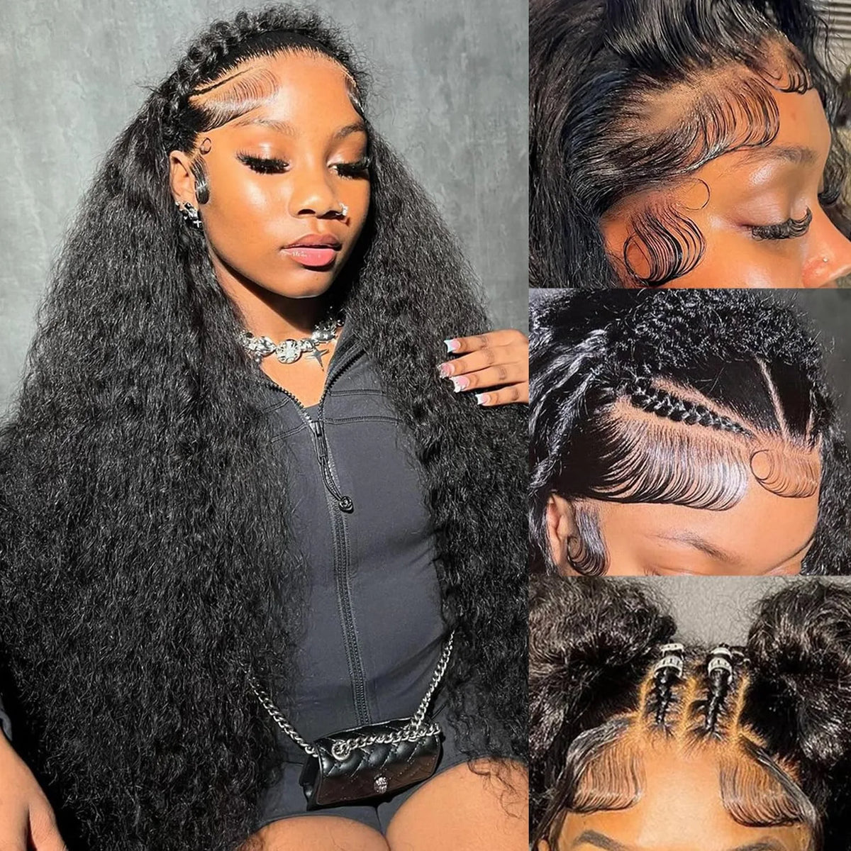 Deep Wave Lace Front Wig | Natural Colour | 16–40 Inches