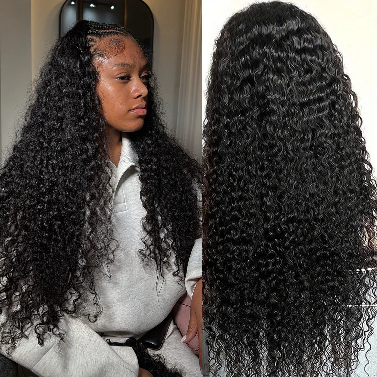 Deep Wave Lace Front Wig | Natural Colour | 16–40 Inches