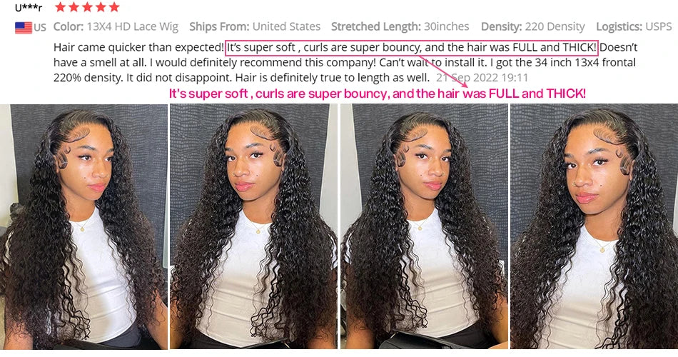 Cynosure Water Wave Lace Wig | 20–34 Inches