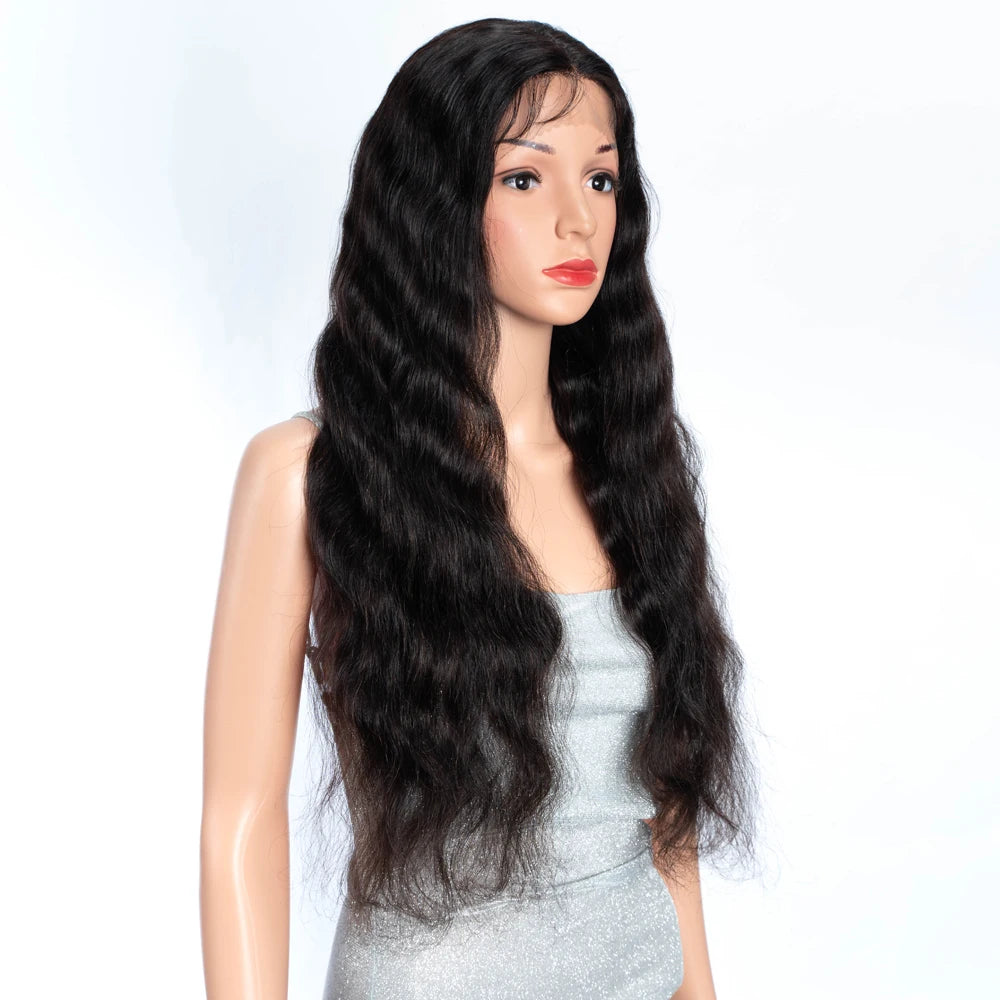 LEKKER Natural Black Body Wave T-Part Lace Wig