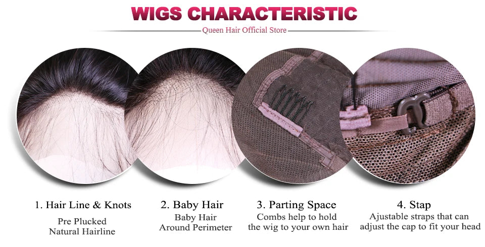 Queen Hair Lace Wig | Straight & Body Wave | 16–30 Inches