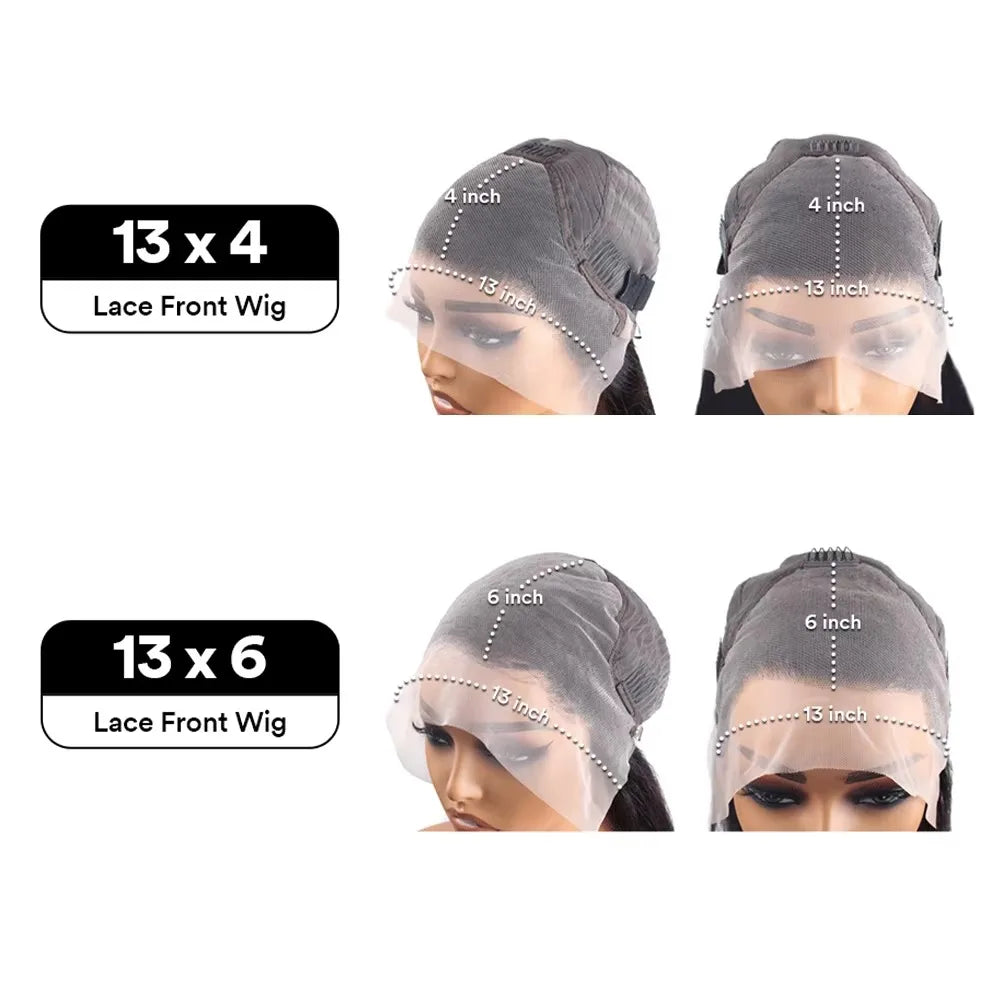 Deep Wave Lace Front Wig | Natural Colour | 16–40 Inches