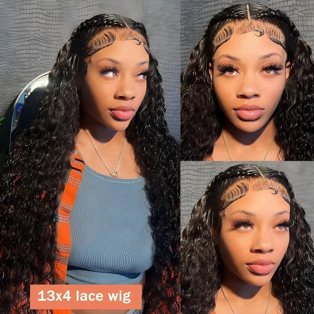 Deep Wave Lace Front Wig | Natural Colour | 16–40 Inches