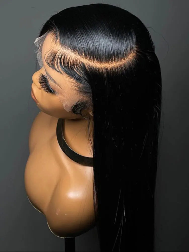 Natural Black Straight Lace Wig | 16–42 Inches