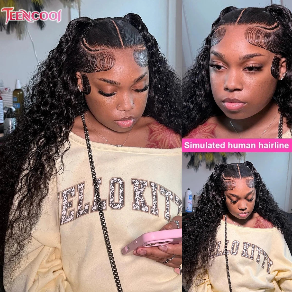 Deep Wave Lace Front Wig | Natural Colour | 16–40 Inches