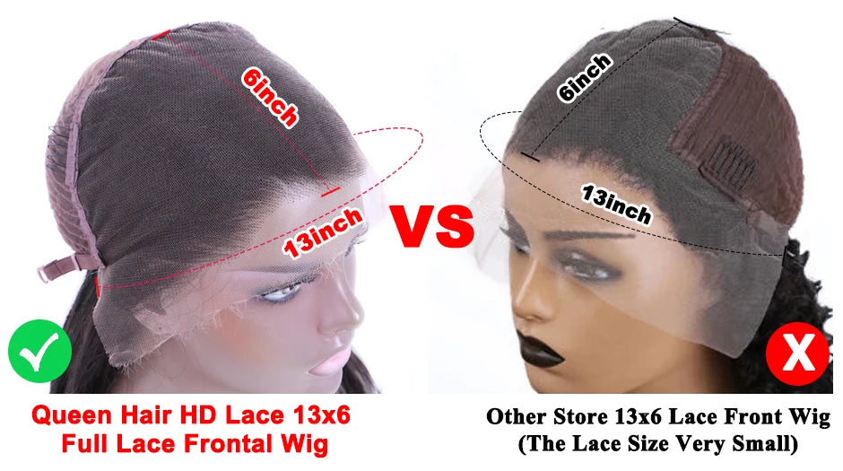 Queen Hair Lace Wig | Straight & Body Wave | 16–30 Inches
