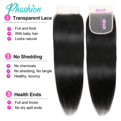 Lace Closures & Frontals | Straight & Body Wave | 10–26 Inches