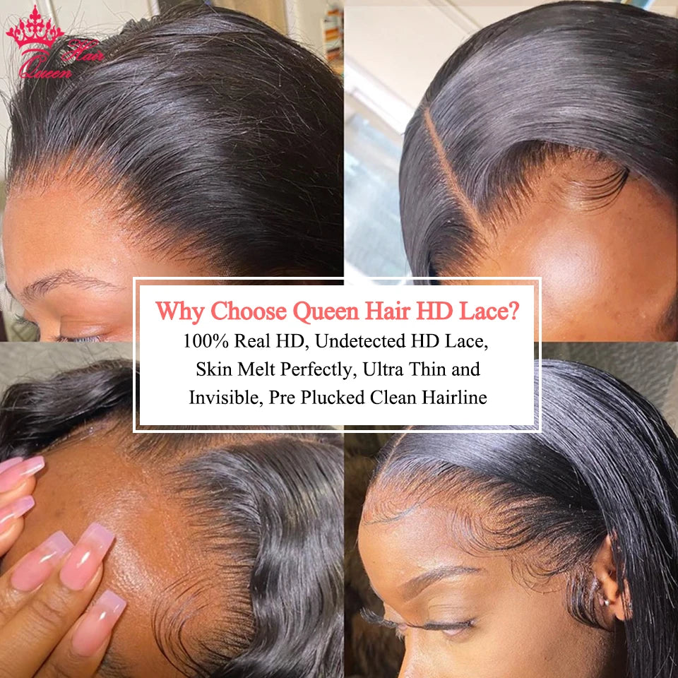Queen Hair Lace Wig | Straight & Body Wave | 16–30 Inches