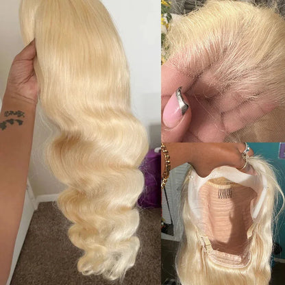 613 Blonde Body Wave Lace Front Wig | 18–40 Inches