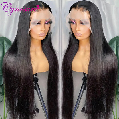Cynosure Natural Black Straight Lace Wig | 16–34 Inches