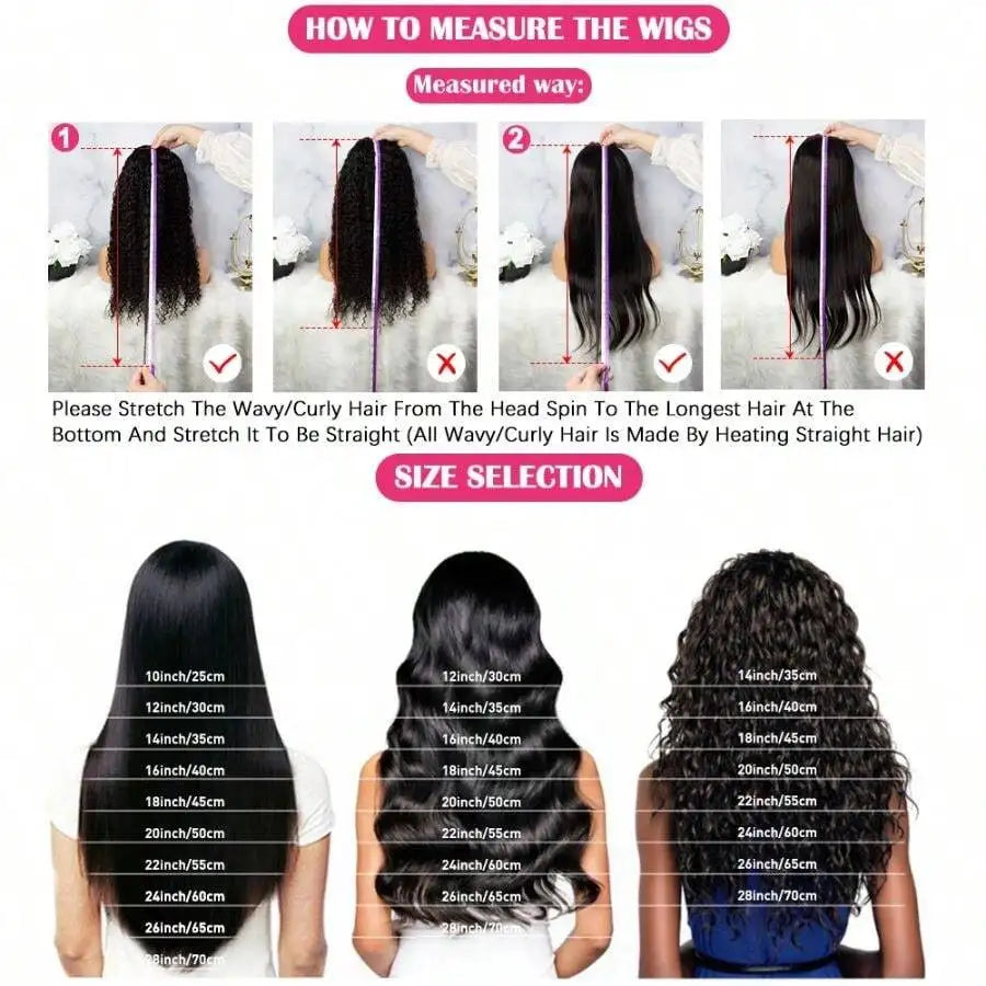 Natural Black Body Wave Lace Wig | 16–42 Inches