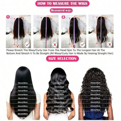 Natural Black Body Wave Lace Wig | 16–42 Inches
