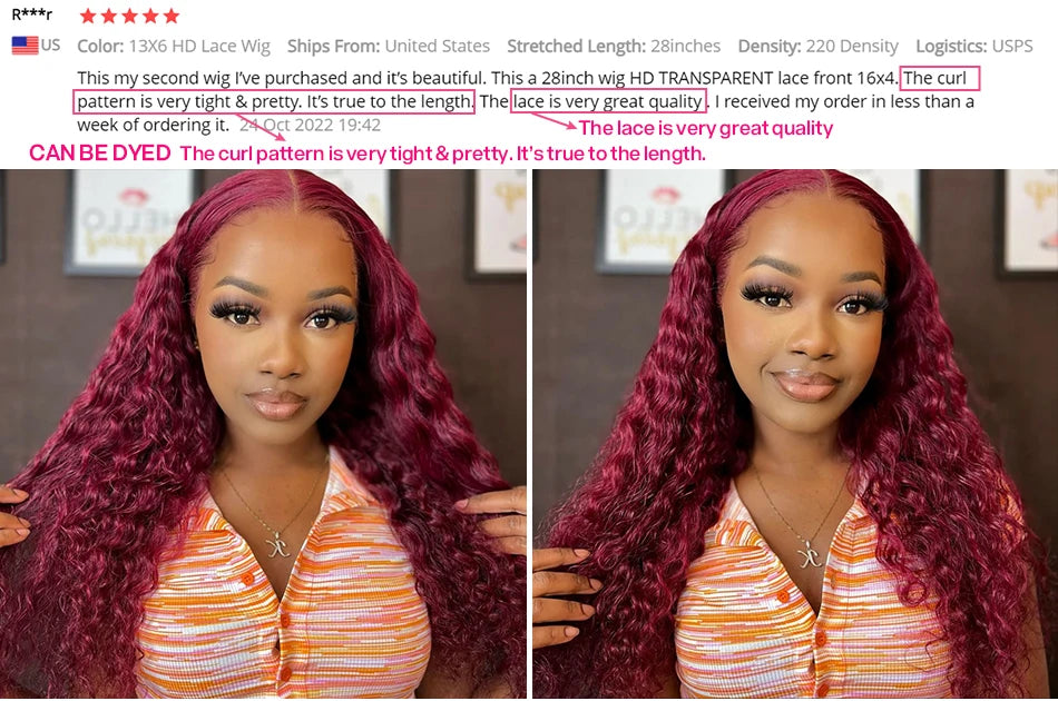 Cynosure Water Wave Lace Wig | 20–34 Inches