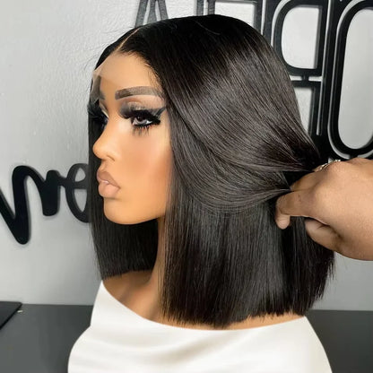 Straight Bob Lace Wig | 8–16 Inches | Closure & Frontal Options