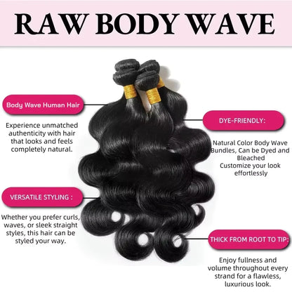 Body Wave Hair Bundles – Natural Black
