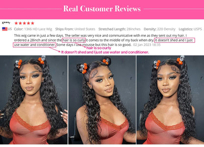 Cynosure Water Wave Lace Wig | 20–34 Inches