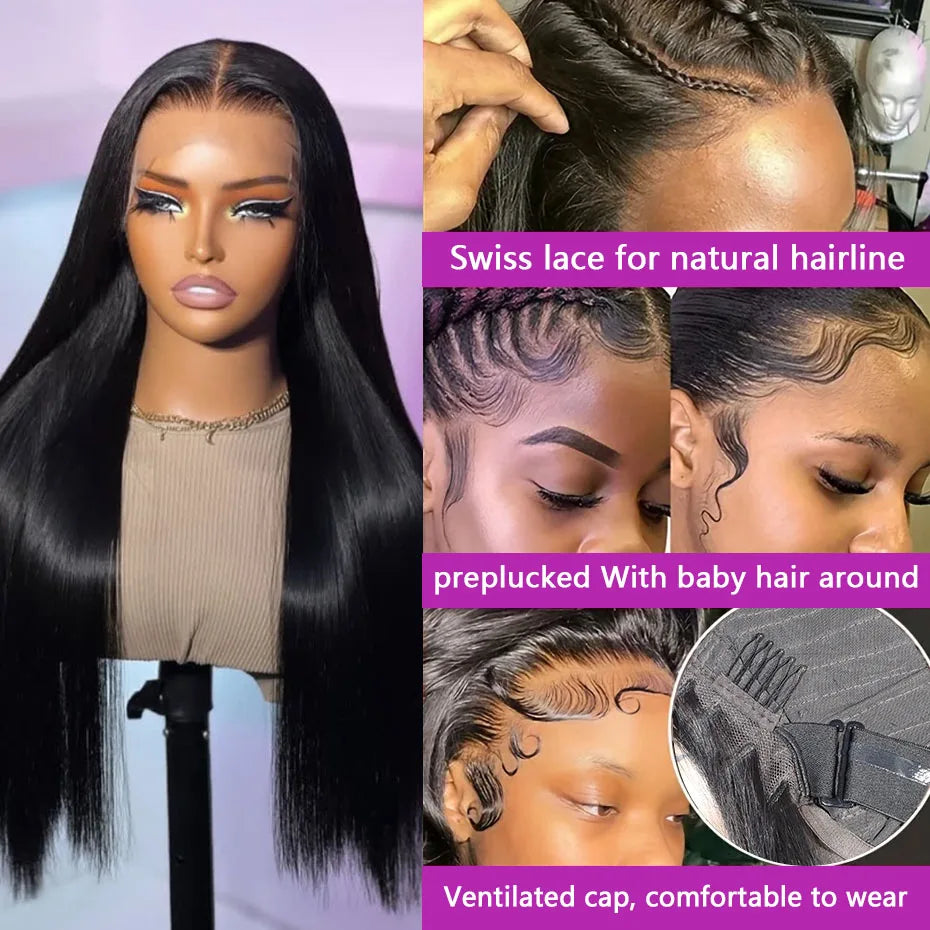Straight Lace Wig | Closure & Frontal Options | 8–26 Inches