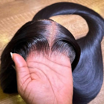 Natural Black Straight Lace Wig | 16–42 Inches