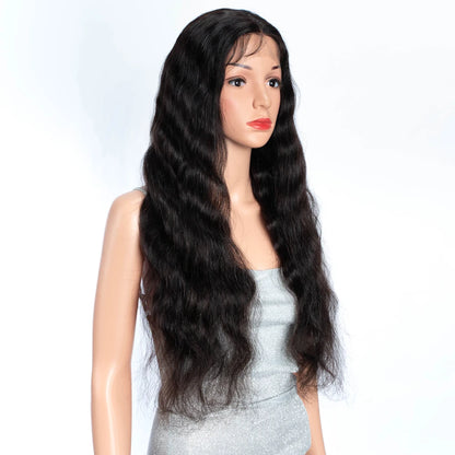 LEKKER Natural Black Body Wave T-Part Lace Wig