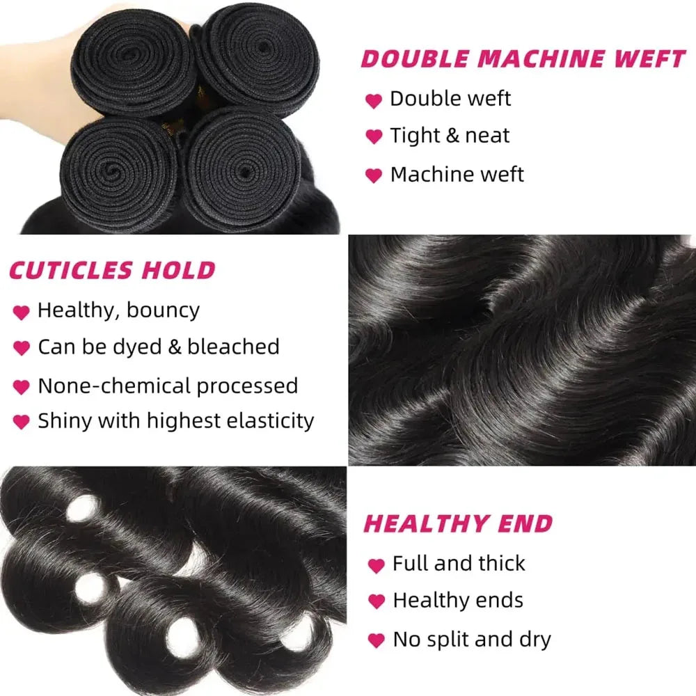 Body Wave Hair Bundles – Natural Black